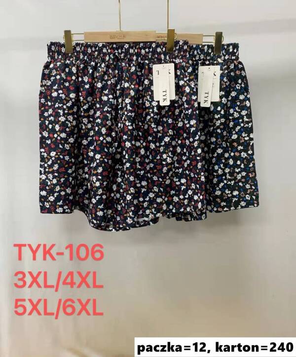 Szorty damskie Roz 3XL-6XL, Mix Kolor Paczka 12 szt
